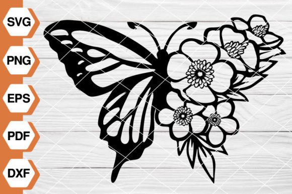 Download Butterfly Flower SVG Files - Flower svg Collection