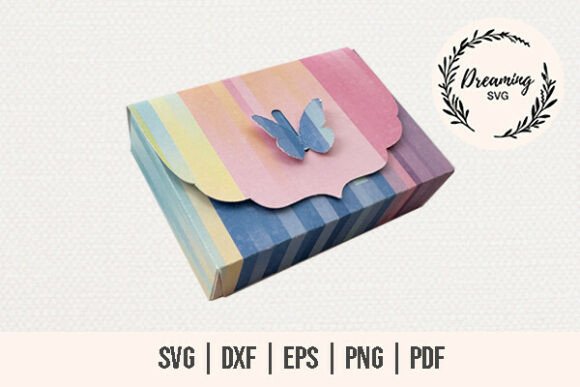 Download Butterfly No Glue Box SVG - Gift Box SVG - Gift box svg Collection