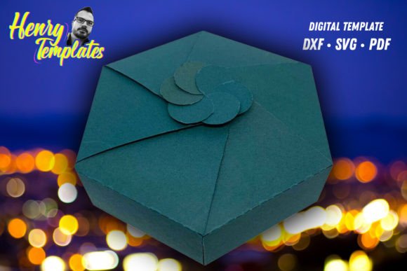 Download 6-Sided Gift Box SVG, DXF, PDF - Gift box svg Collection