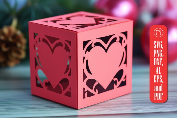 Download Paper Cut Valentine Gift Box SVG Cut Fil - Gift box svg Collection