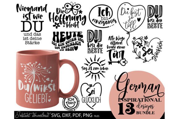Download German Motivational Quotes Bundle - Motivational quotes bundle Collection