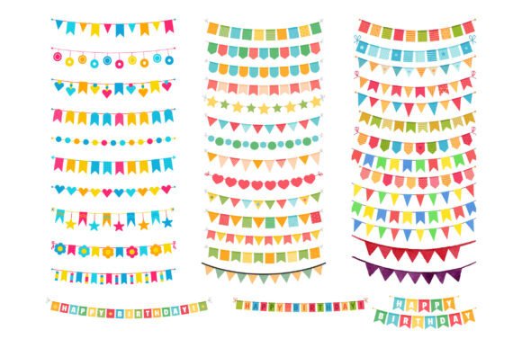 Download Bunting Banners Garland Party Flag SVG - Premium Resources