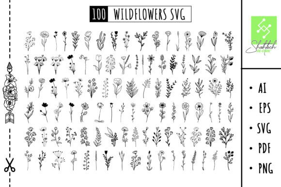 Download Flower Svg Flower Bundle Svg Wildflowers - Flower svg Collection