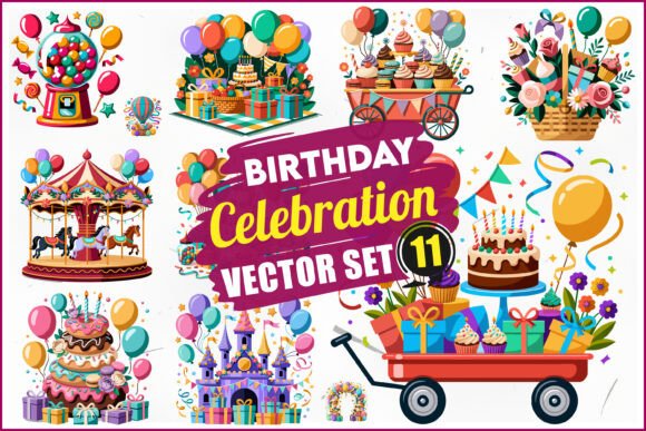 Download Birthday Party SVG Bundle Set - Premium Resources