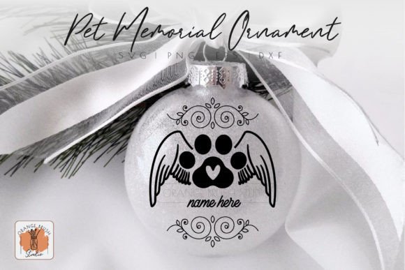Download Cat Paw Memorial Christmas Ornament SVG - Ornament svg Collection