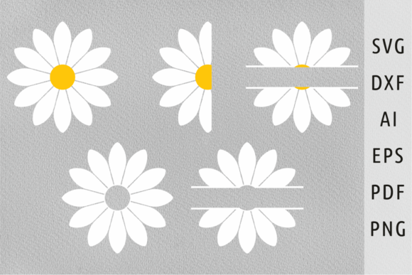 Download Daisy Flower Svg Half Daisy Svg for Cut - Flower svg Collection