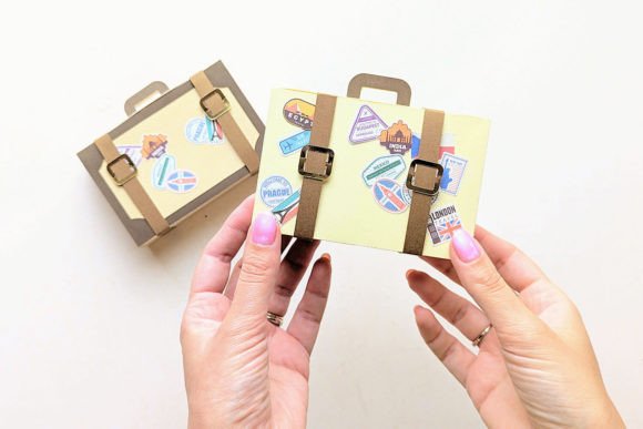 Download 3D Paper Suitcase Gift Box SVG - Gift box svg Collection